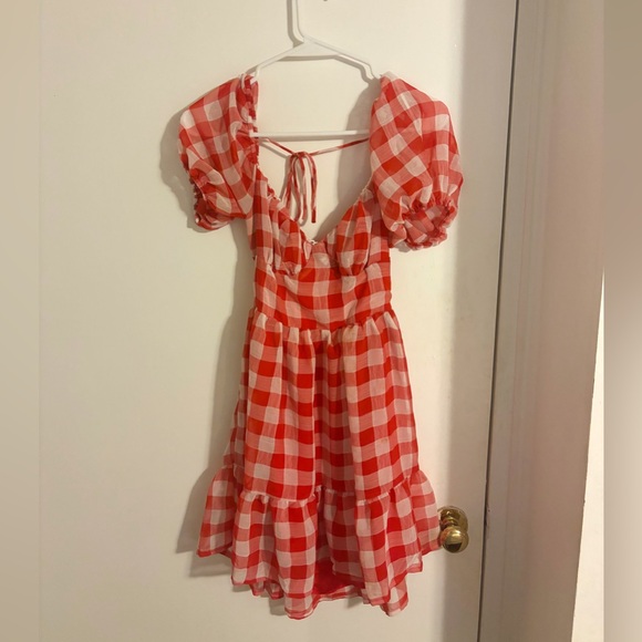Princess Polly red gingham dress - Picture 1 of 2